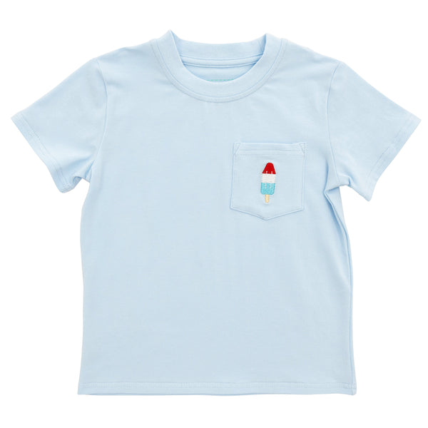 Pocket Tee- Bomb Pop (Blue)