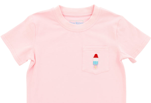 Pocket Tee- Bomb Pop (Pink)