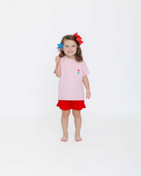 Pocket Tee- Bomb Pop (Pink)
