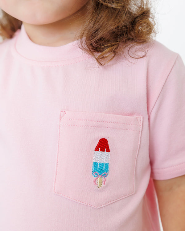 Pocket Tee- Bomb Pop (Pink)