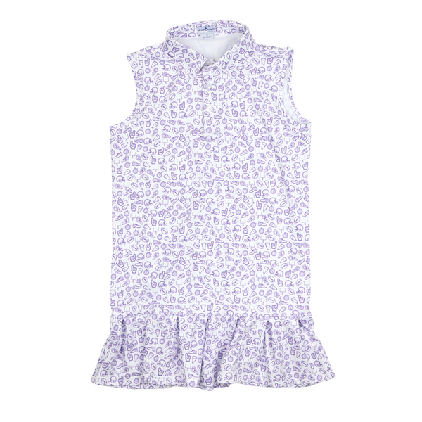 Kickoff Purple Polo Sleeveless Dress