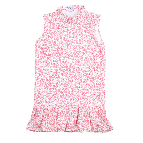 Kickoff Red Polo Sleeveless Dress