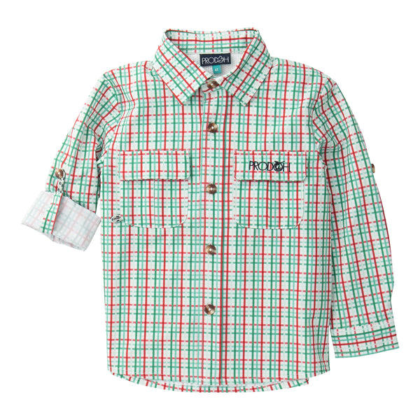 Founders Fishing Shirt- Holiday Plaid