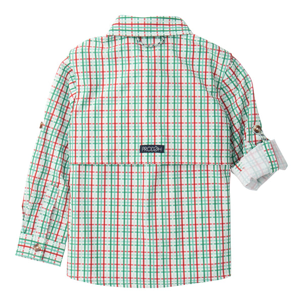 Founders Fishing Shirt- Holiday Plaid