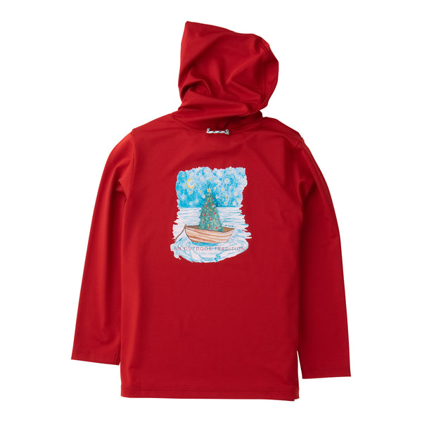 Pro Performance Hoodie T-Shirt- Savvy Red
