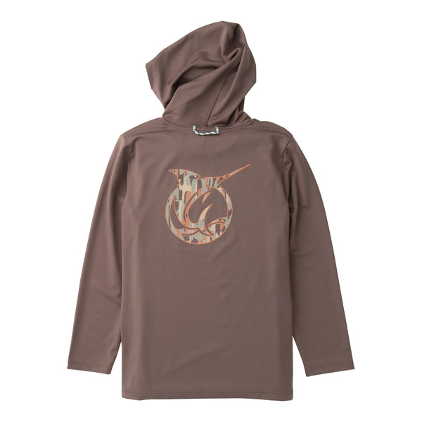 Pro Performance Hoodie T-Shirt- Coffee Quartz