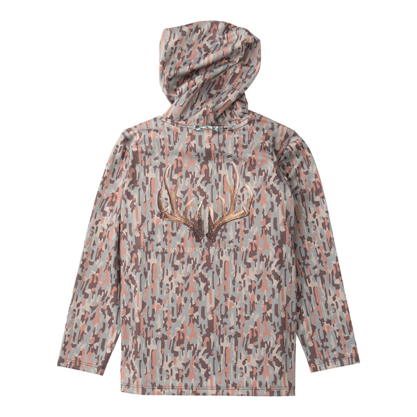 Pro Performance Hoodie T-Shirt- Neutral Stay in the Lines Camo