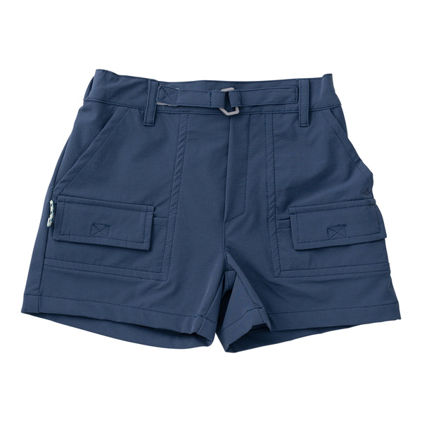 Inshore Performance Short- Navy Peony