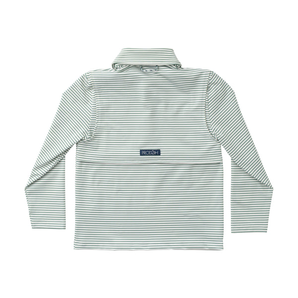 LS Pro Performance Polo- Frosty Spruce Stripe