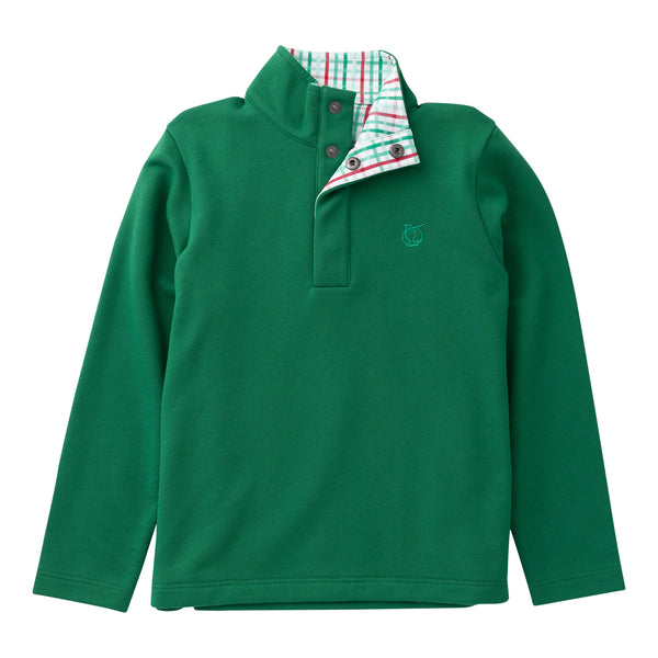 Sporty Snap Pullover- Abundant Green