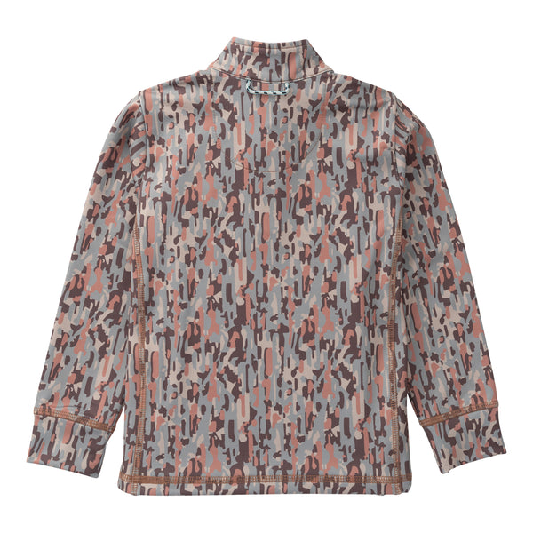 Pro Performance 1/4 Zip Pullover- Neutral Stay in the Lines Camo