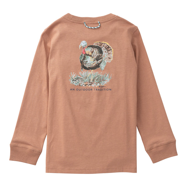 LS Cotton Pocket T-Shirt- Mocha Mousse