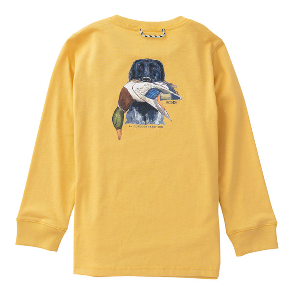 LS Cotton T-Shirt- Ochre