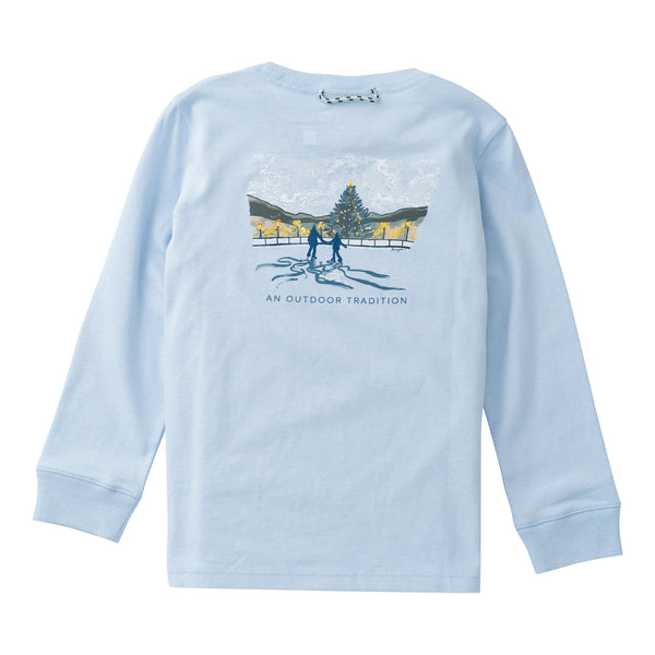 LS Cotton T-Shirt- Cashmere Blue