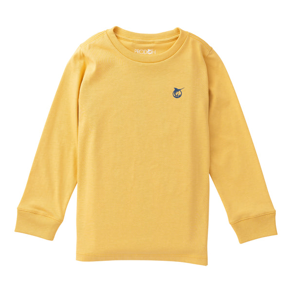 LS Cotton T-Shirt- Ochre