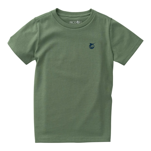 Cotton T-shirt- Hedge Green
