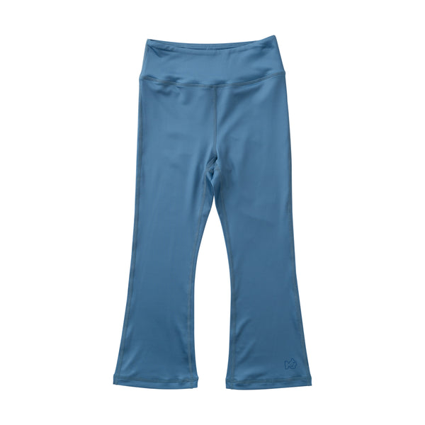 Girls Athletic Flare Legging- Copen Blue