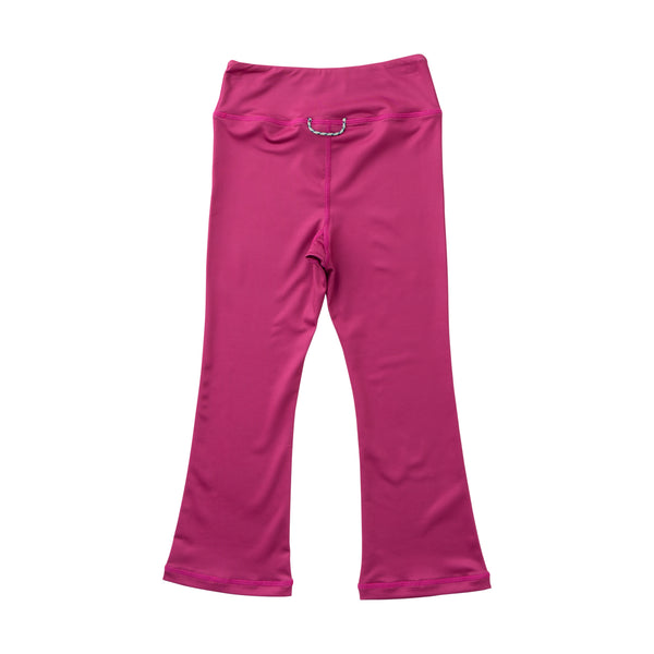 Girls Athletic Flare Legging- Rose Sorbet