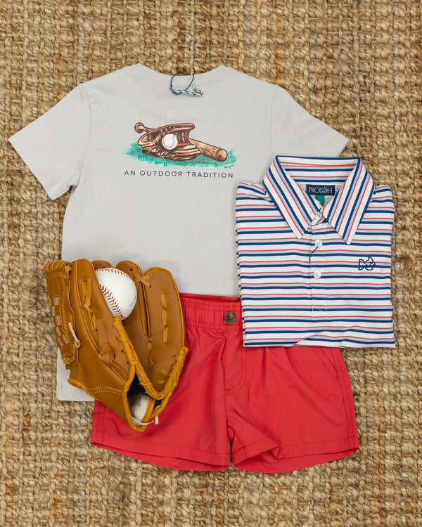 Pro Performance Polo- Independence Day Stripe