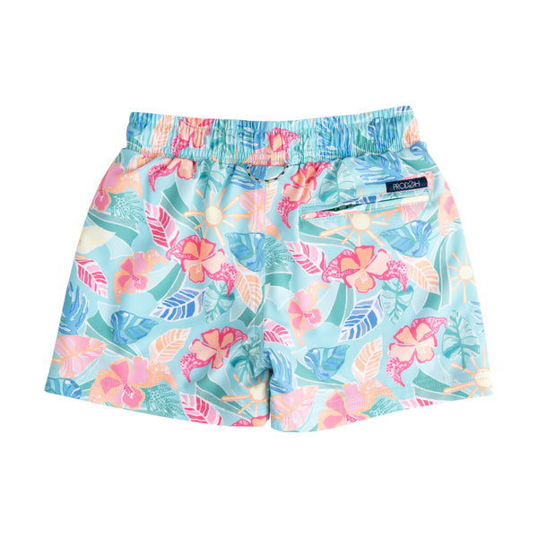 Boogie Board Swim Trunk- Palm Paradise Print