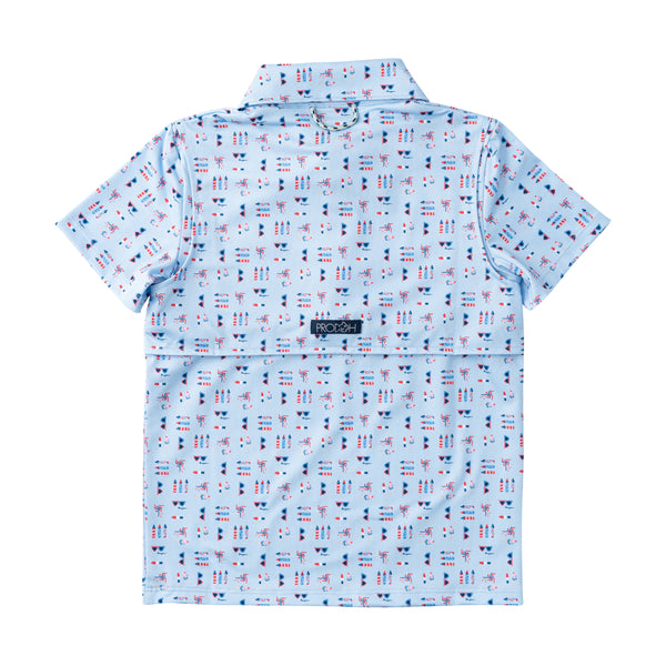 Pro Performance Polo- Windsurfer Fourth Print