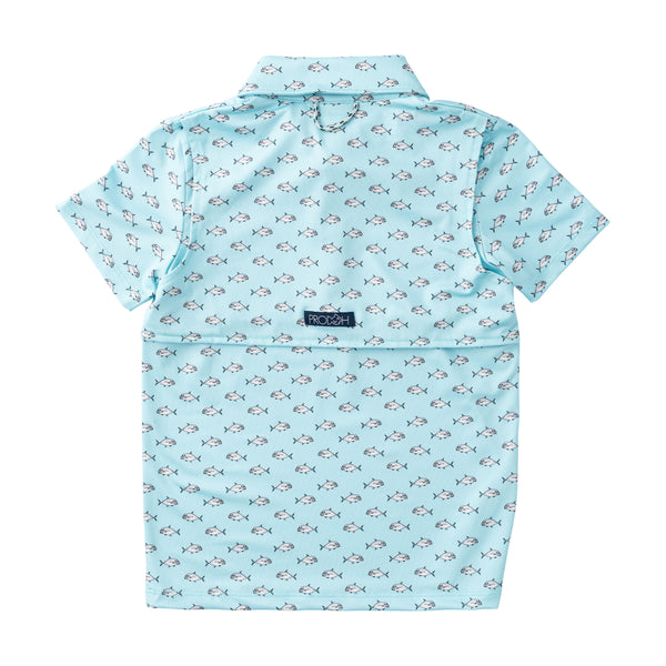 Pro Performance Polo- African Pompano Fish Print