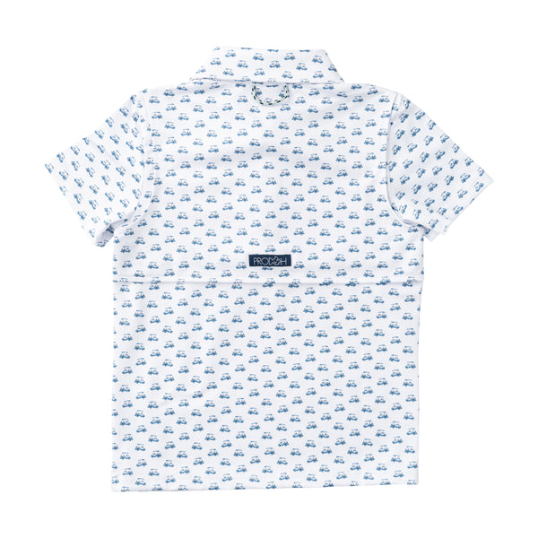 Pro Performance Polo- Golf Cart Print
