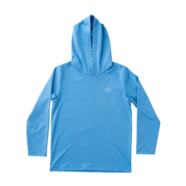 Pro Performance Hoodie T-shirt- Marina Blue