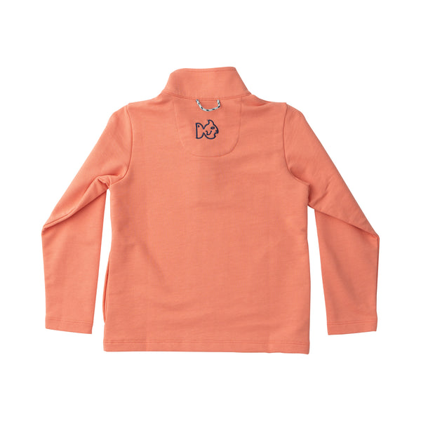 Sporty Snap Pullover- Crabapple