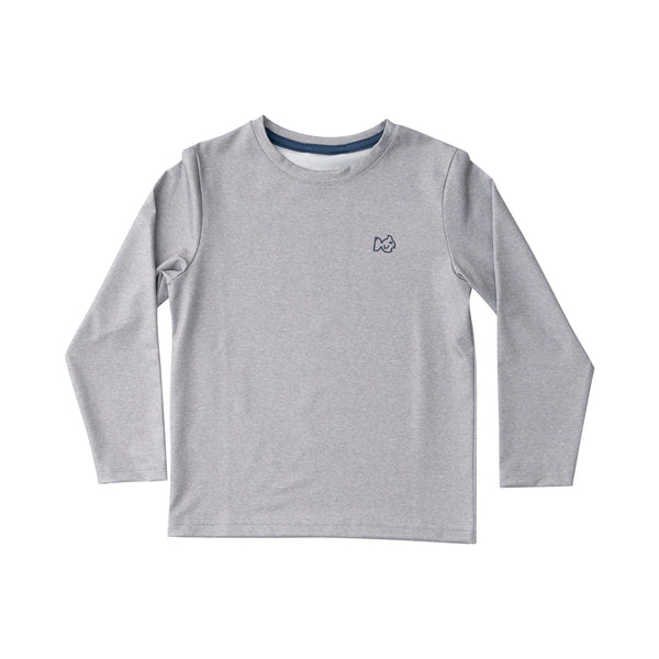 Pro Performance LS Fishing Rod Shirt- Heather Gray