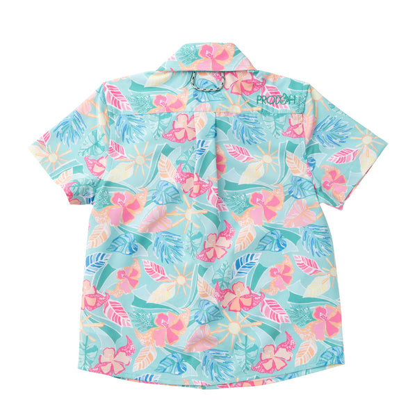 Button Down Shirt- Palm Paradise Print