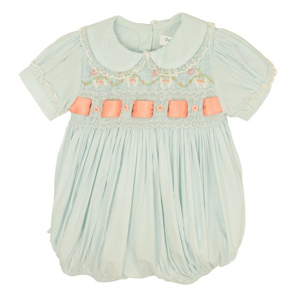 Floral Smocked Ribbon Bubble