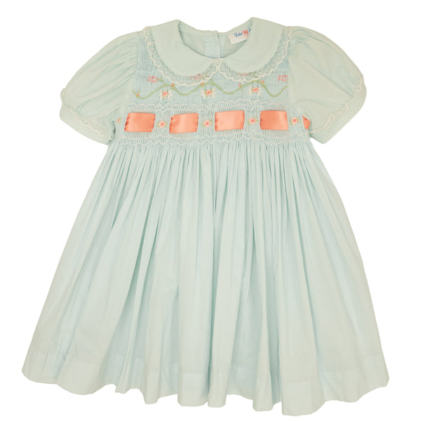 Floral Smocked Ribbon Dress