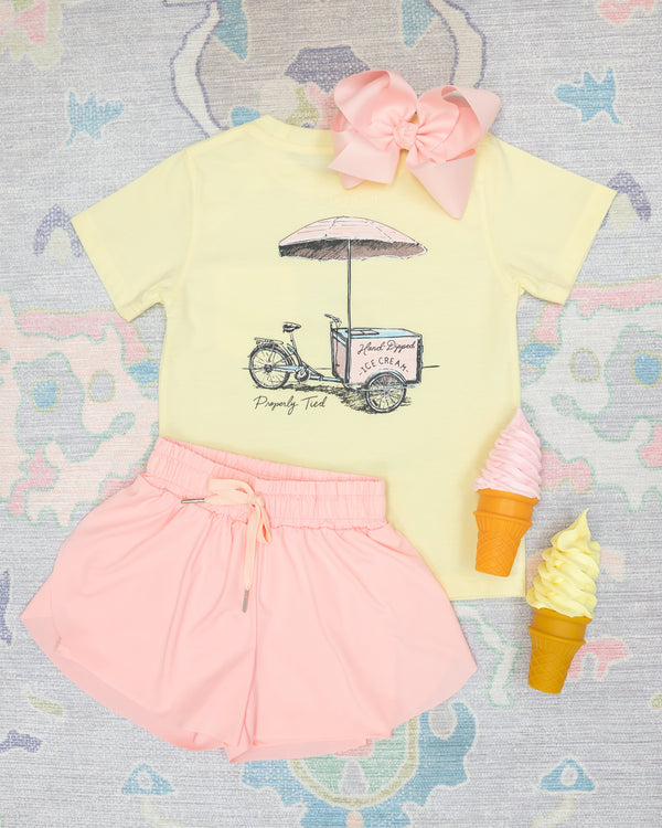 Light Pink Butterfly Shorts