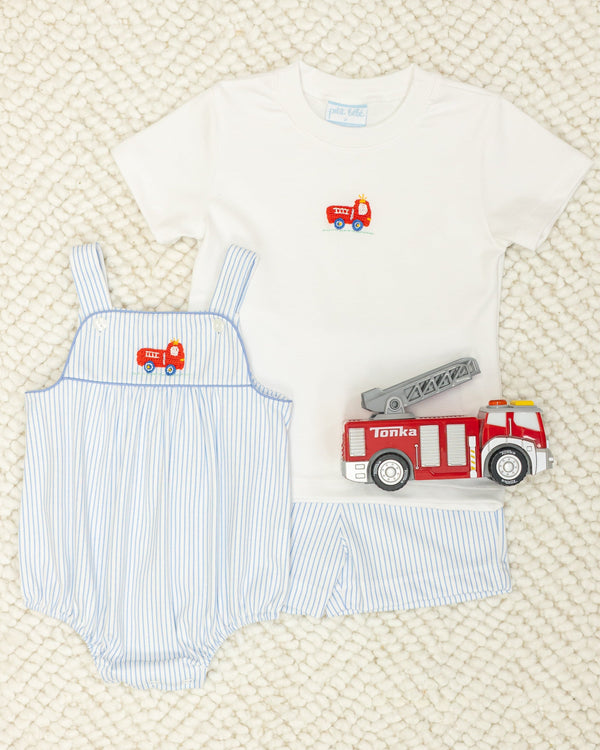 Firetruck Knit Bloomer/Short Set