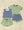Bradley Basic Tee- Pistachio Green, Baton Rouge Blue