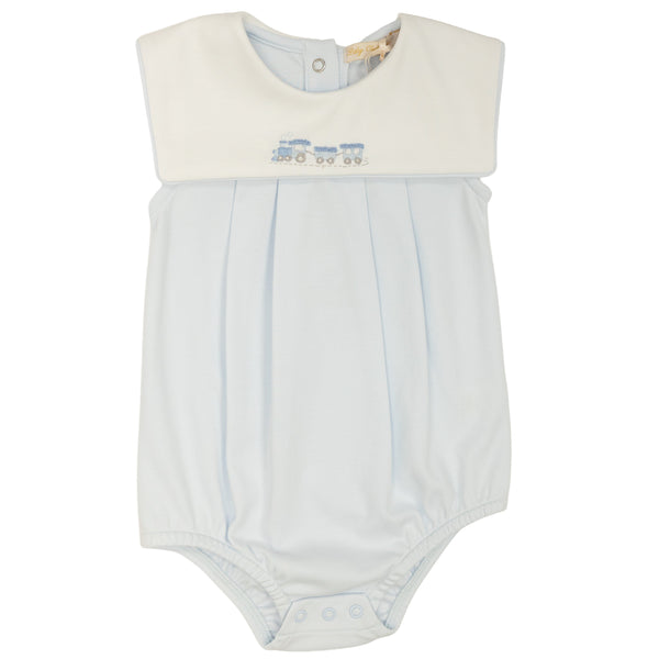 Tiny Choo Choo Bib Bubble- Light Blue