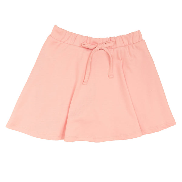 Blossom Pink Solid Plain Skort