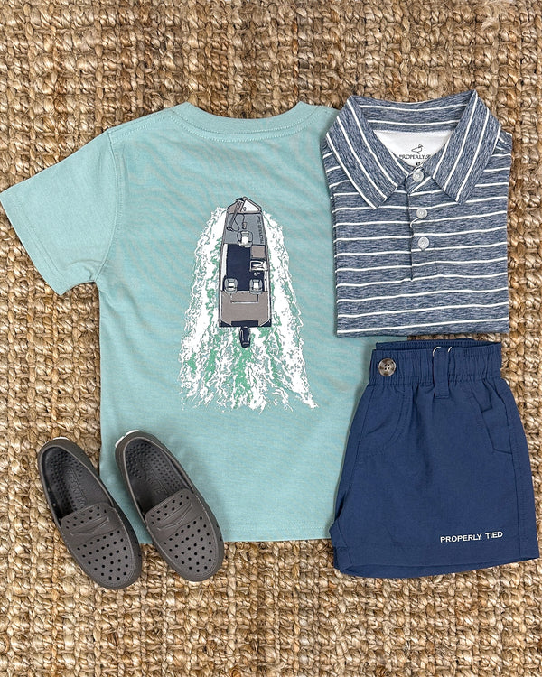 Starboard Polo- River Blue