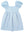 Blue Tweed Puff Sleeve Dress