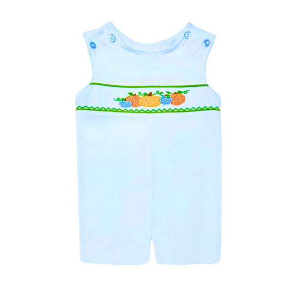 Pumpkin Ashton Knit Shortall- Lt. Blue