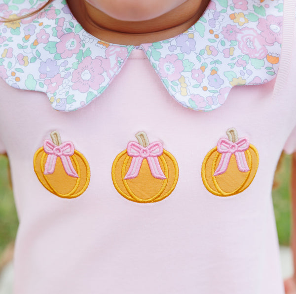 Pumpkin Floral Short Set