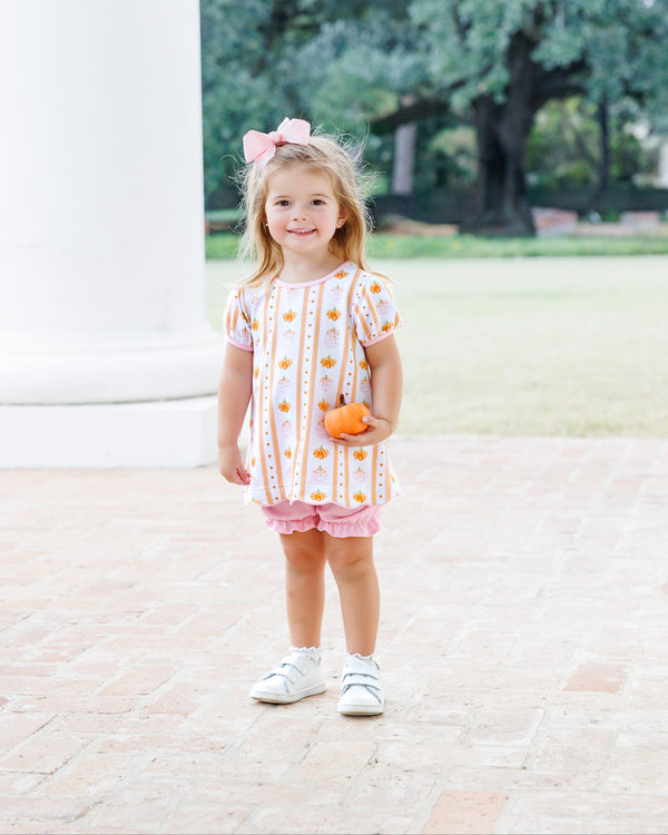 Pumpkin Patch Scalloped Bloomer Set