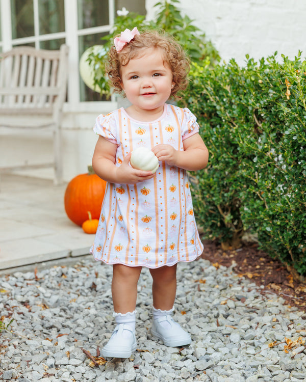 Pumpkin Patch Scalloped Bubble