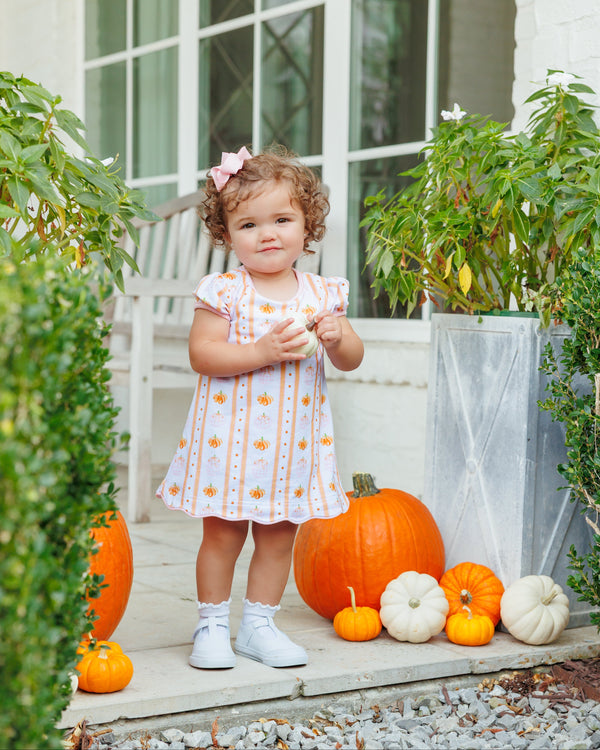 Pumpkin Patch Scalloped Bubble