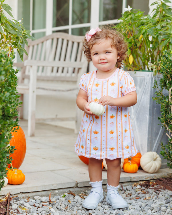 Pumpkin Patch Scalloped Bubble