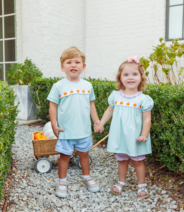 Pumpkin Rowe Bloomer Set