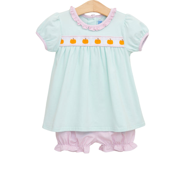 Pumpkin Rowe Bloomer Set