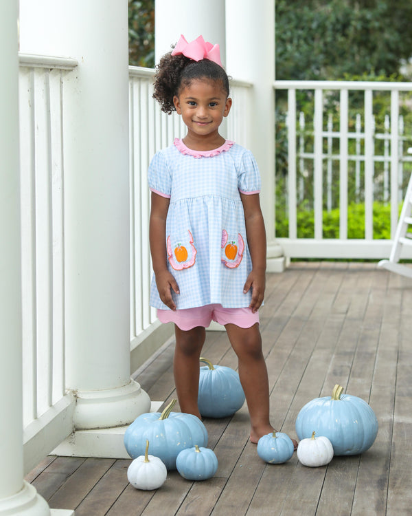 Pumpkin Ruffle Short Set