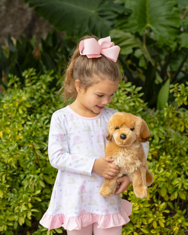 Puppy Pals Ruffle Pants Set